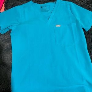 Figs Catarina Teal top